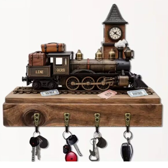 New 2D Train Enthusiast Key Rack - Picture 2 of 2